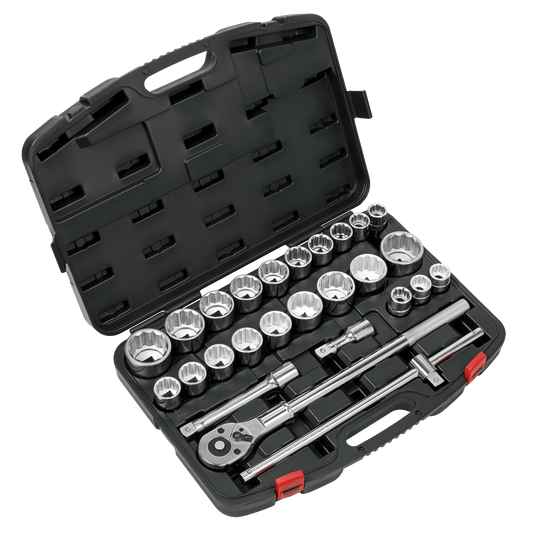 Sealey Socket Set 26 Pieces 3/4" Square Drive 12-Point WallDrive AK2584