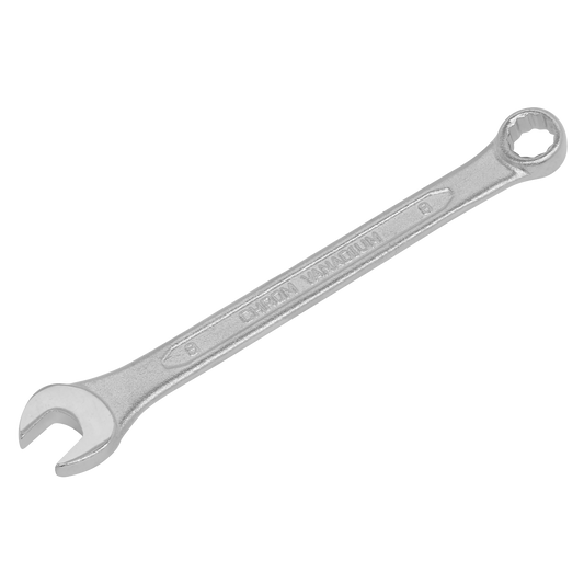 Sealey Combination Spanner Chrome Vanadium Steel Fully Polished Heads 8mm S0408