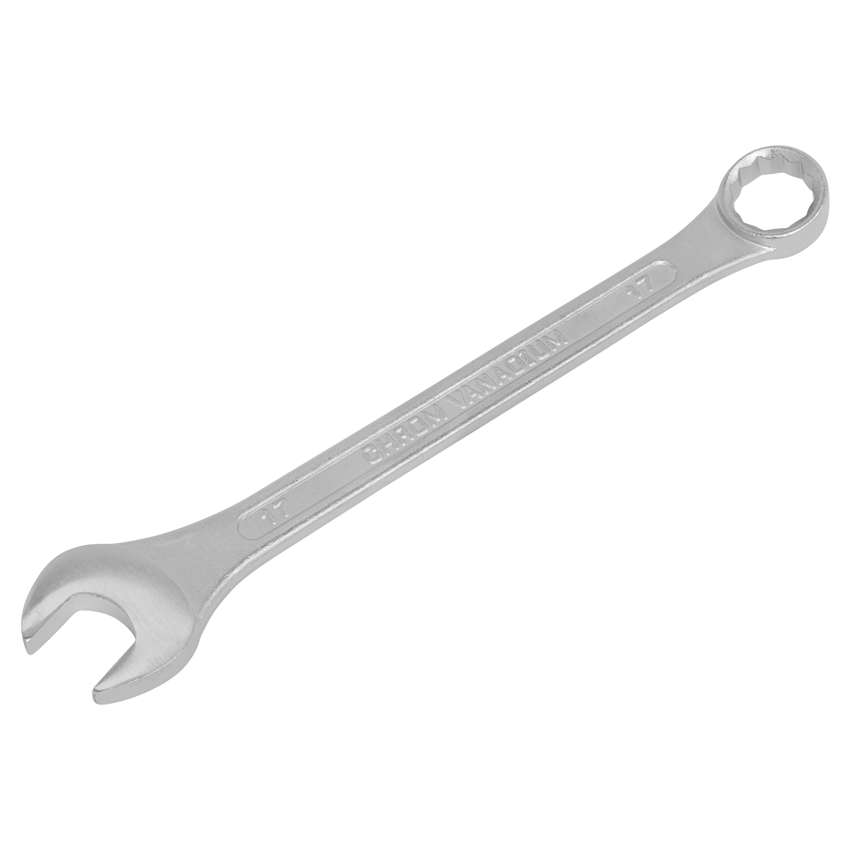 Sealey Combination Spanner Chrome Vanadium Steel Fully Polished Heads 17mm S0417