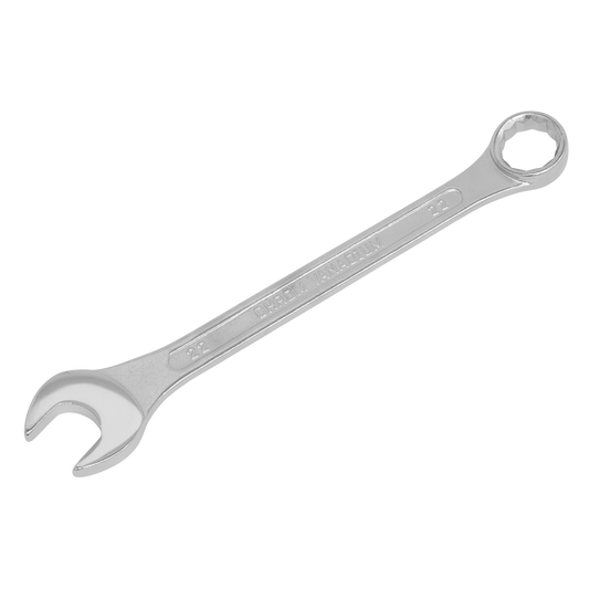 Sealey Combi Spanner 22mm Chrome Vanadium Steel With Polished Heads S0422