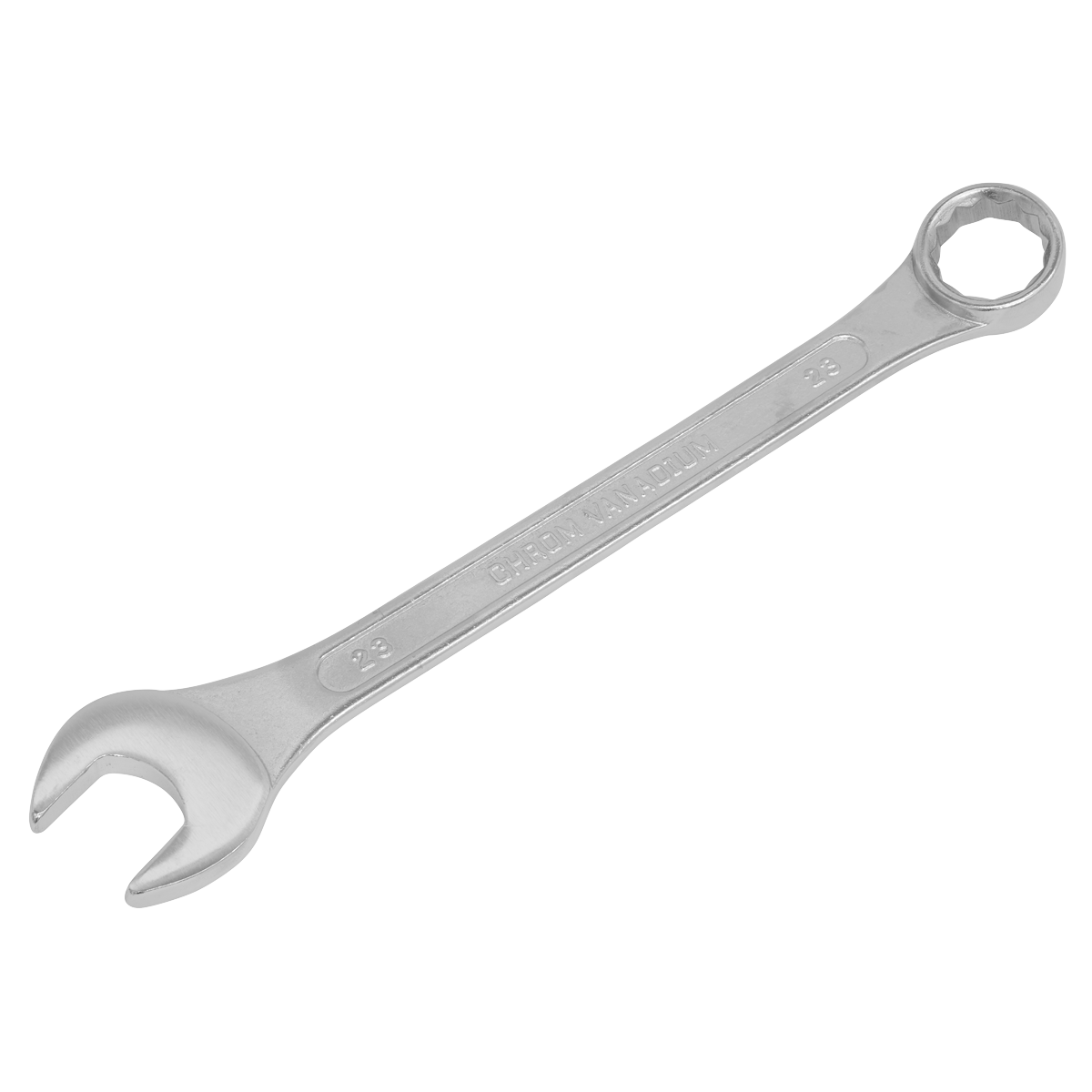 Sealey Combination Spanner Chrome Vanadium Steel Fully Polished Heads 23mm S0423