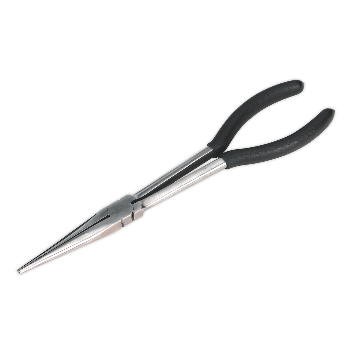 Sealey Needle Nose Pliers Heat Treated Steel 275mm Straight Silver Tool S0434