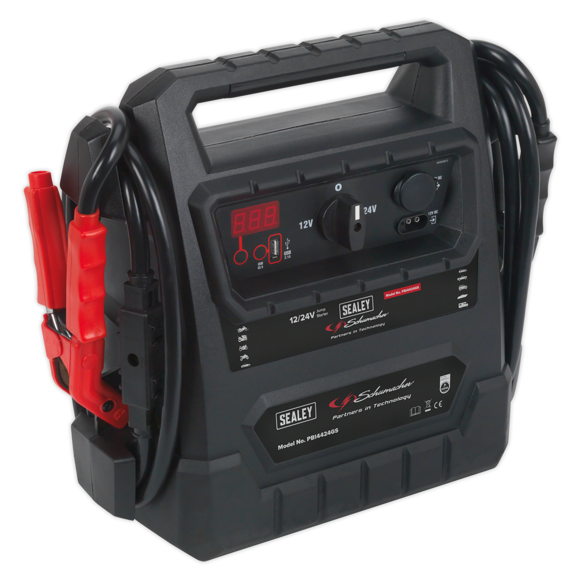 Sealey 12V 24V RoadStart Emergency Jump Starter 4600 Peak Amps Booster PBI4424GS