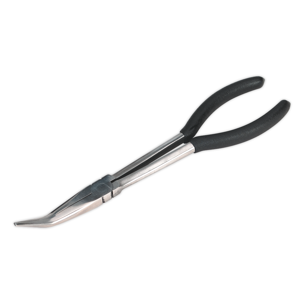 Sealey Needle Nose Pliers 275mm 45° Angle Nose Fully Polished Finish Tool S0436