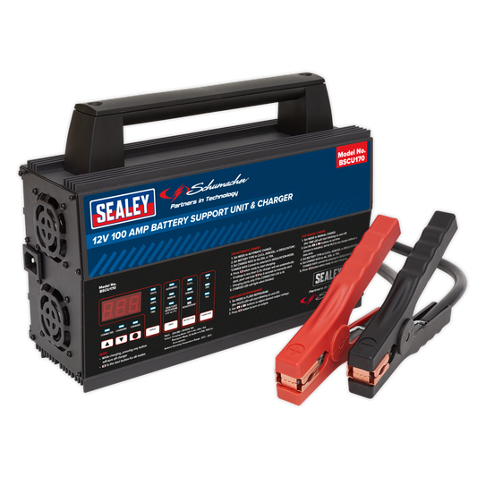 Sealey Schumacher Battery Support Unit Charger 12V 100A Fully Automatic BSCU170