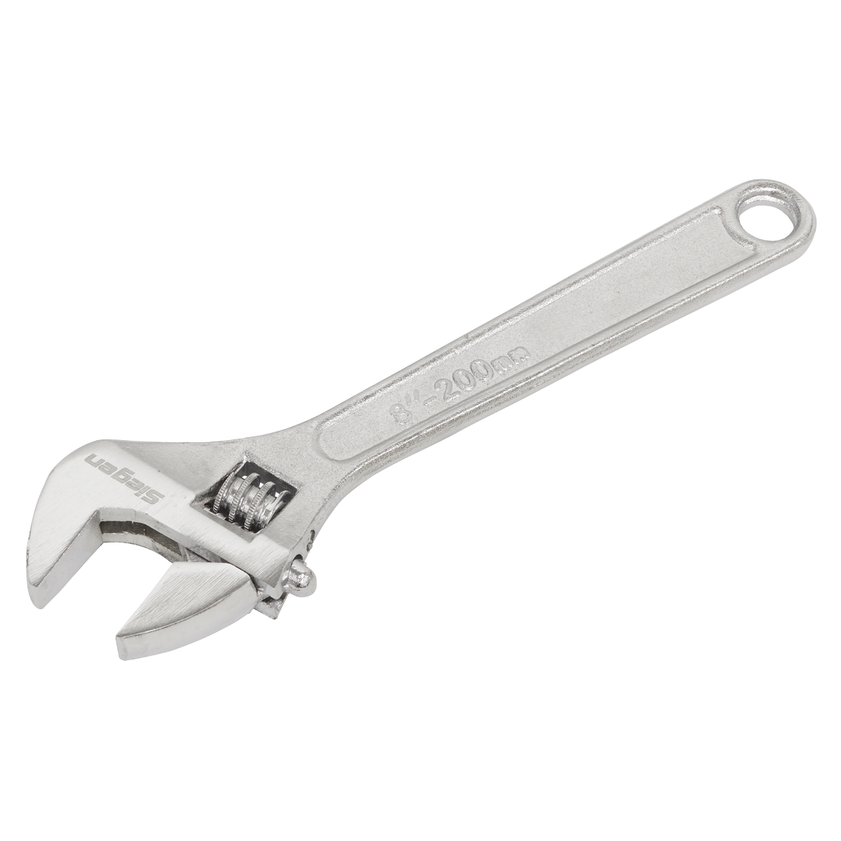 Sealey 200mm Adjustable Wrench Hand Tool Hardened & Heat Treated Steel S0451