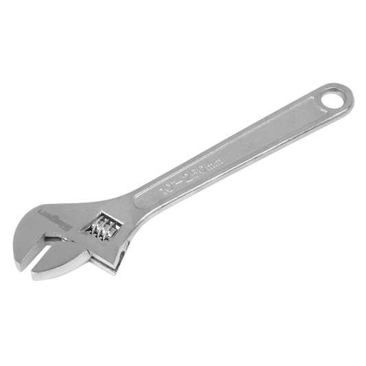 Sealey 250mm Adjustable Wrench Hand Tool Hardened & Heat Treated Steel S0452