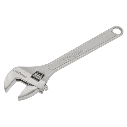 Sealey 375mm Adjustable Wrench Hand Tool Hardened & Heat Treated Steel S0454