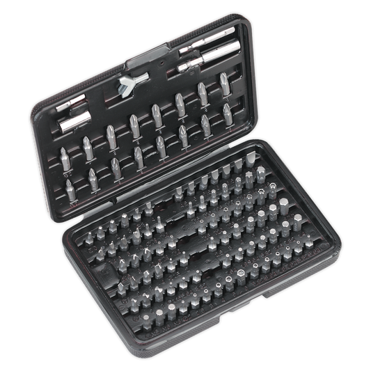 Sealey 100 Piece Power Tool Security Bit Set Chrome Vanadium Steel S0473