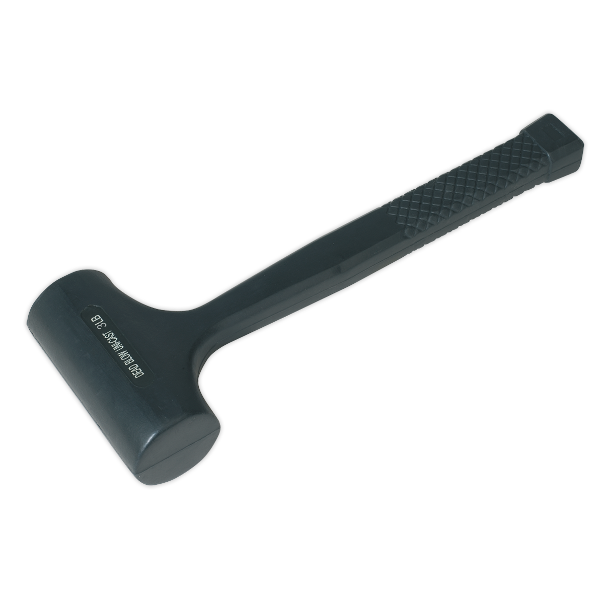 Sealey Dead Blow Hammer With Shot-Loaded Head Without Rebound 3lb Black S0545