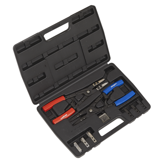 Sealey Circlip Pliers Set Internal/External Chunky Grip PVC Handles 265mm S0553