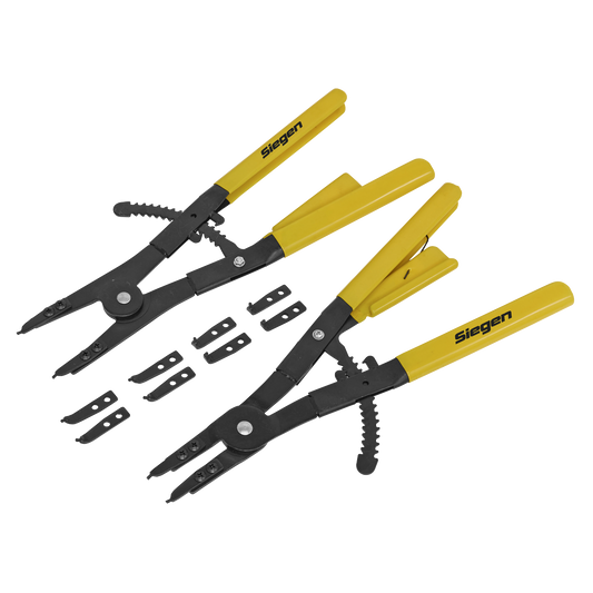 Sealey Circlip Pliers Set Internal/External With PVC Handles 400mm S0554