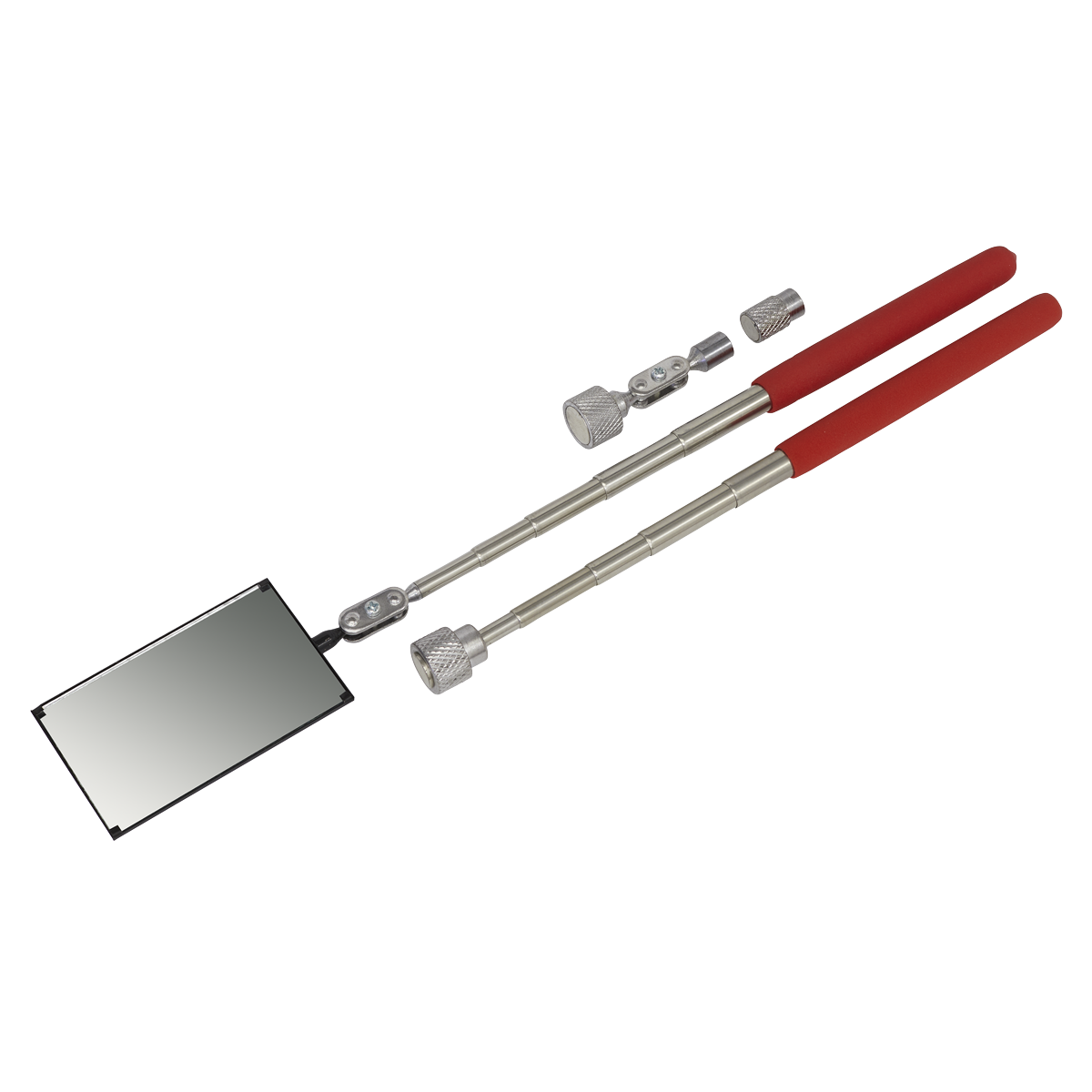 Sealey Magnetic Pick-Up & Inspection Tool Kit With Textured Grip 4 Pieces S0556