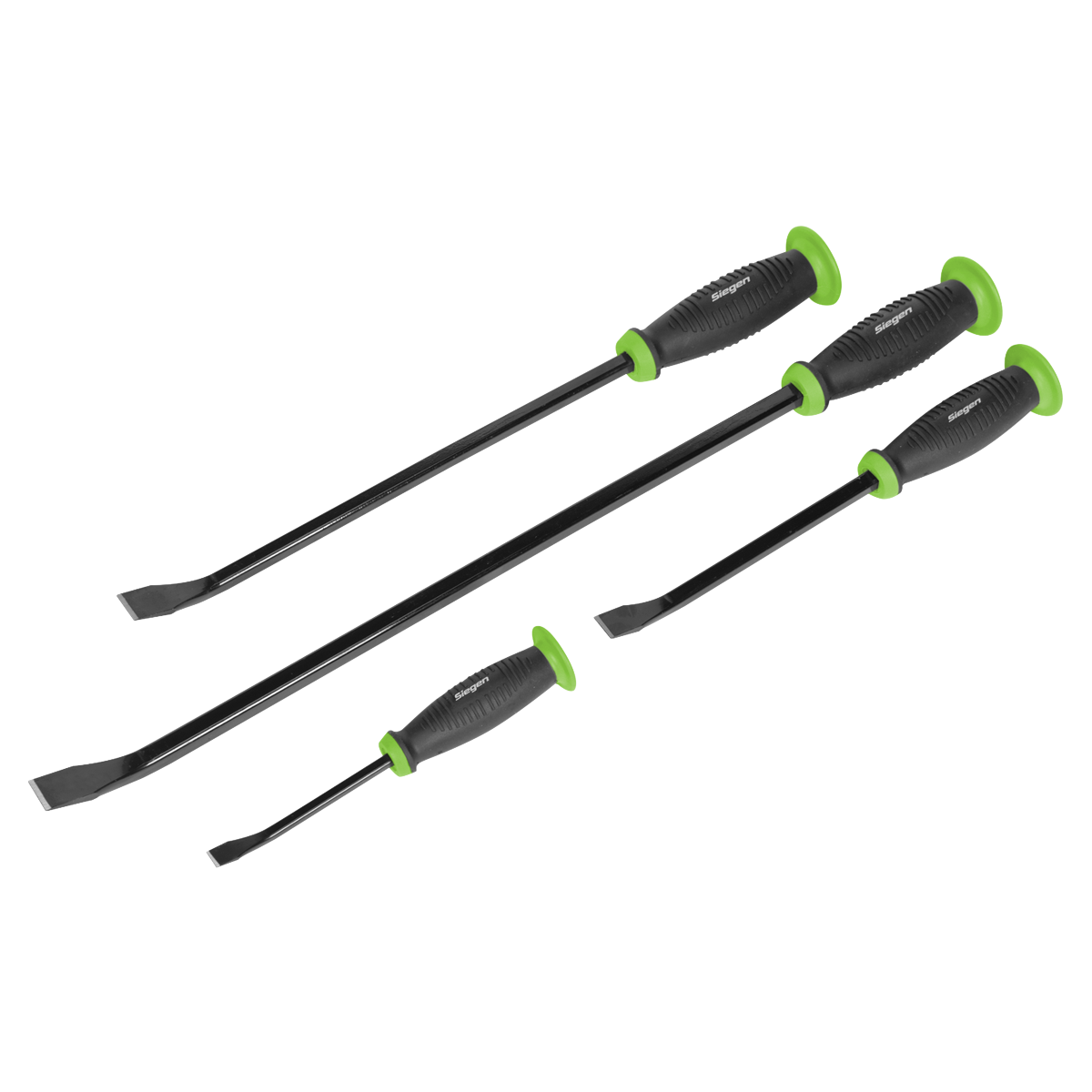 Sealey Prybar Set With Hammer Steel Cap & Soft Grip Handle 4 Pieces S0557