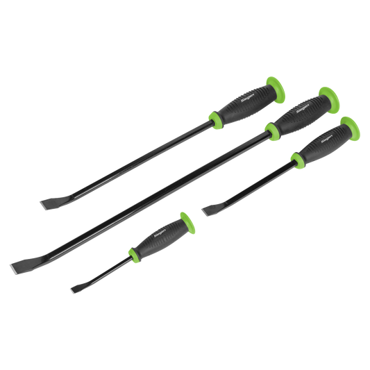 Sealey Prybar Set With Hammer Steel Cap & Soft Grip Handle 4 Pieces S0557