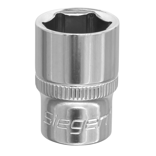 Sealey WallDrive Socket 14mm 3/8" Square Drive Carbon Steel Chrome Plated S0581