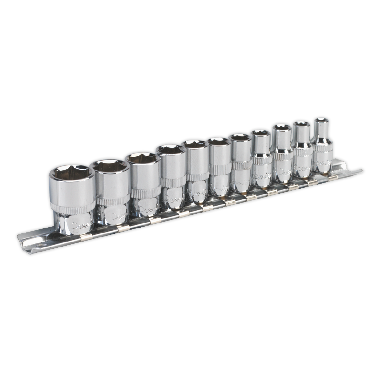 Sealey Socket Set 11 Pieces 1/4" Square Drive 6 Point WallDrive Imperial AK2670