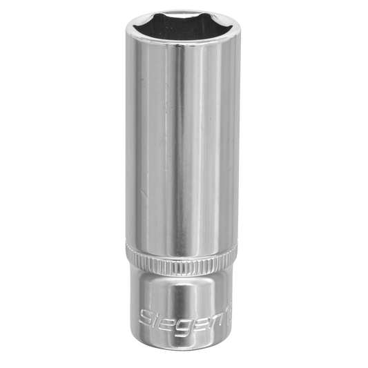 Sealey WallDrive Socket Tool 16mm Deep 3/8" Square Drive - Chrome Plated S0594