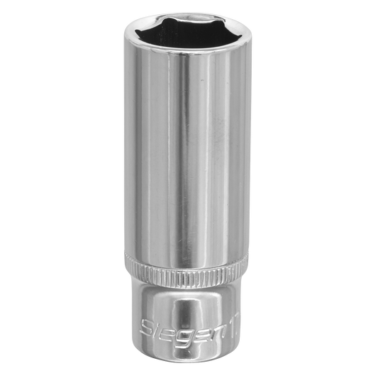 Sealey WallDrive Socket Tool 17mm Deep 3/8" Square Drive - Chrome Plated S0595