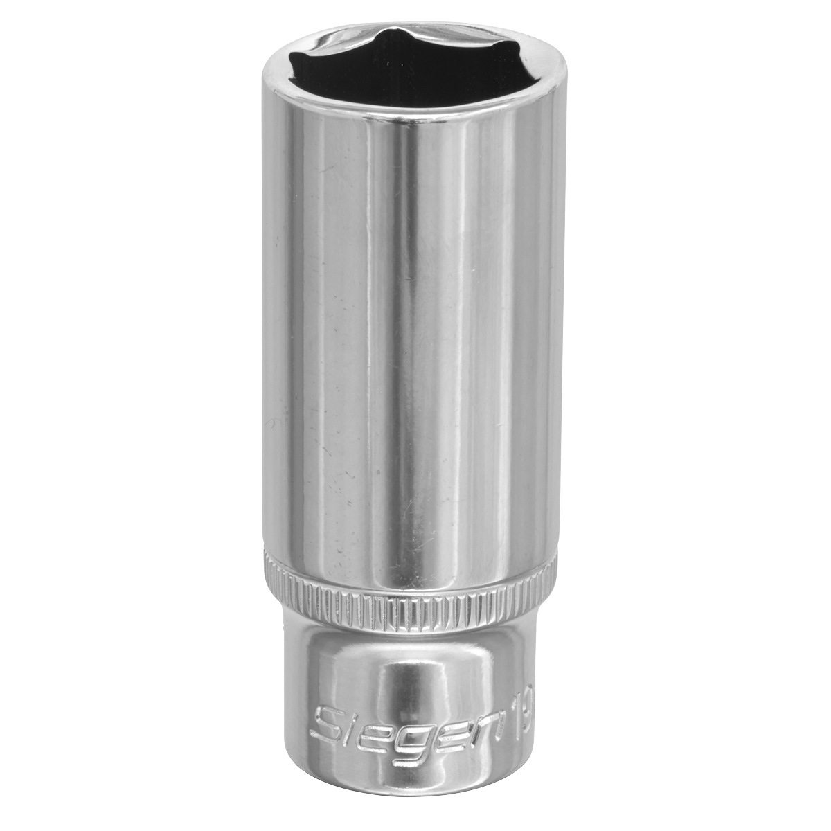 Sealey WallDrive Socket Tool 19mm Deep 3/8" Square Drive - Chrome Plated S0597