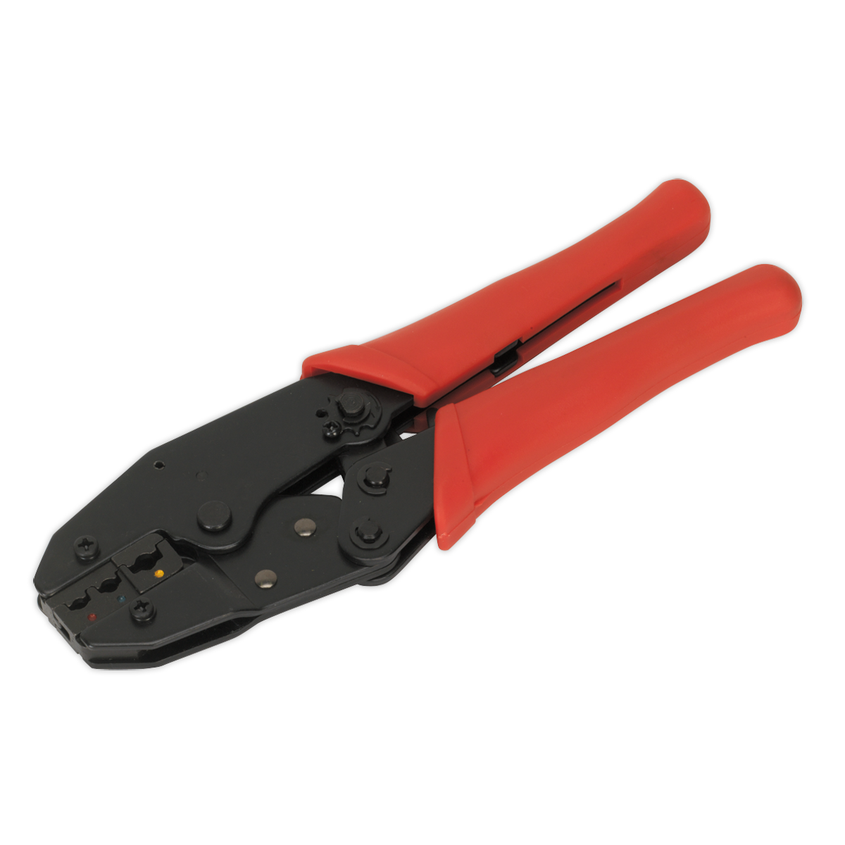 Sealey Ratchet Crimping Tool Insulated Terminals With Vinyl Grip Handles S0604