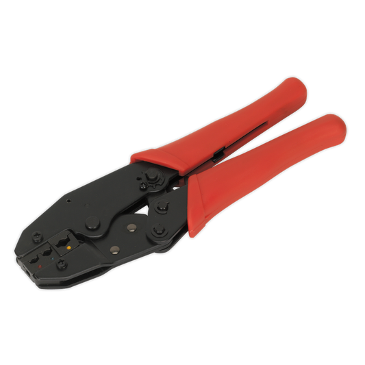 Sealey Ratchet Crimping Tool Insulated Terminals With Vinyl Grip Handles S0604