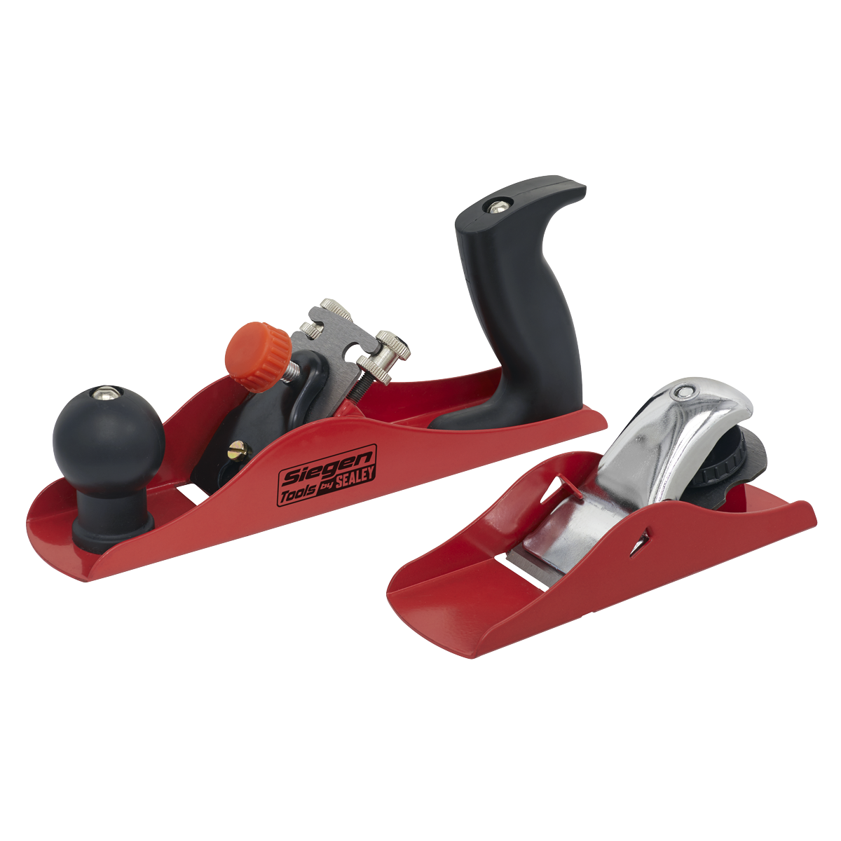 Sealey Wood Planer Set 2 Pieces 235mm 163mm Length Hardened Adjustable S06092