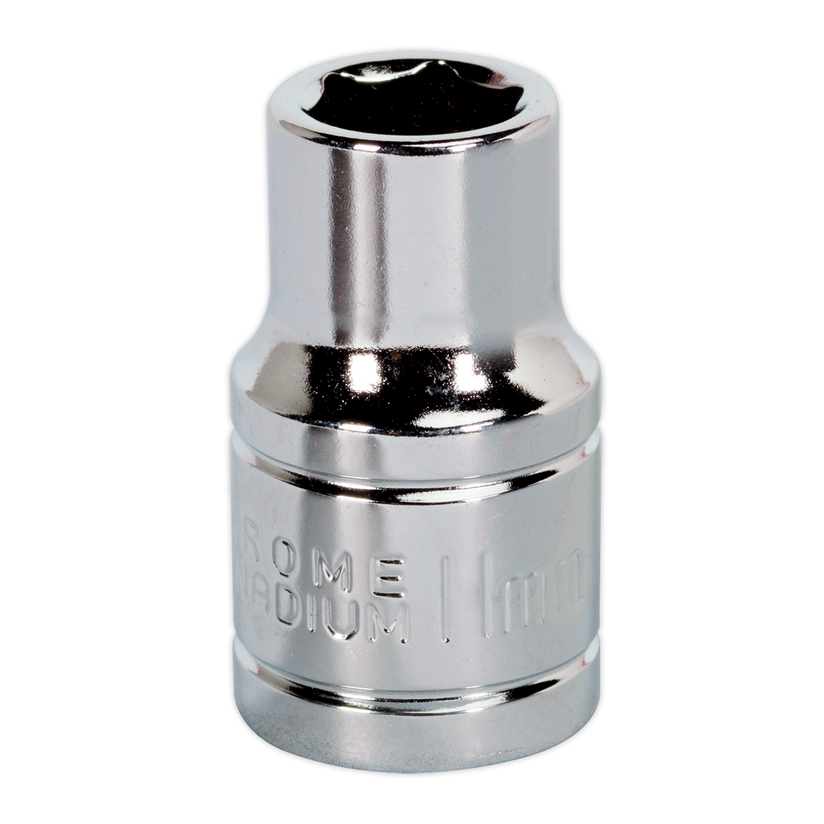 Sealey WallDrive Socket 11mm 1/2" Square Drive Carbon Steel Chrome Plated S0649
