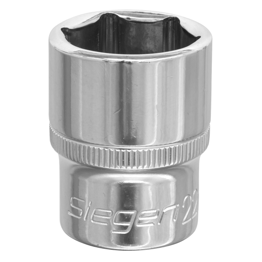 Sealey 22mm 1/2" Drive WallDrive Socket Chrome Plated Mirror Finished S0659