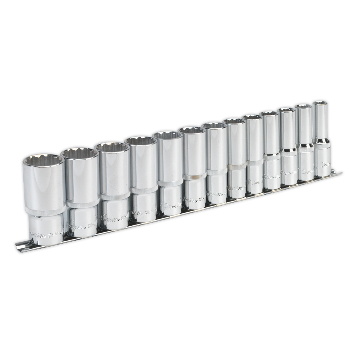 Sealey Socket Set 13pc 1/2" Square Drive 12 Point Deep WallDrive Imperial AK2675