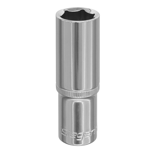 Sealey WallDrive Socket 18mm Deep 1/2" Square Drive Chrome Vanadium Steel S0674