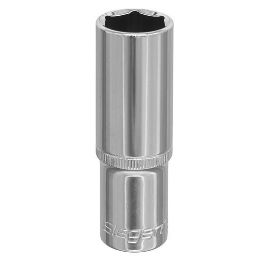 Sealey WallDrive Socket 19mm Deep 1/2" Square Drive Chrome Vanadium Steel S0675