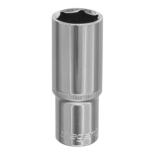Sealey 22mm 1/2" Square Drive Deep WallDrive Socket Chrome Vanadium Steel S0677
