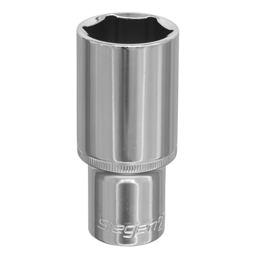 Sealey WallDrive Socket 27mm Deep 1/2" Square Drive Chrome Vanadium Steel S0681