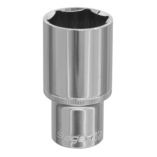 Sealey WallDrive Socket 32mm Deep 1/2" Square Drive Chrome Vanadium Steel S0683