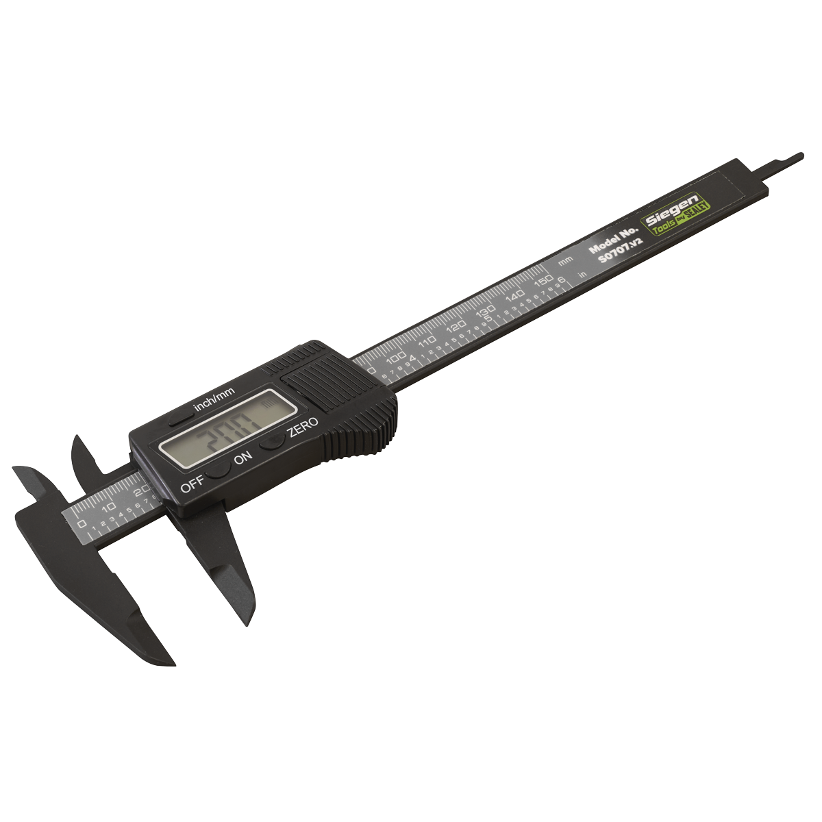 Sealey Digital Electronic Vernier Caliper Metric/Imperial 0-150mm/0-6in S0707
