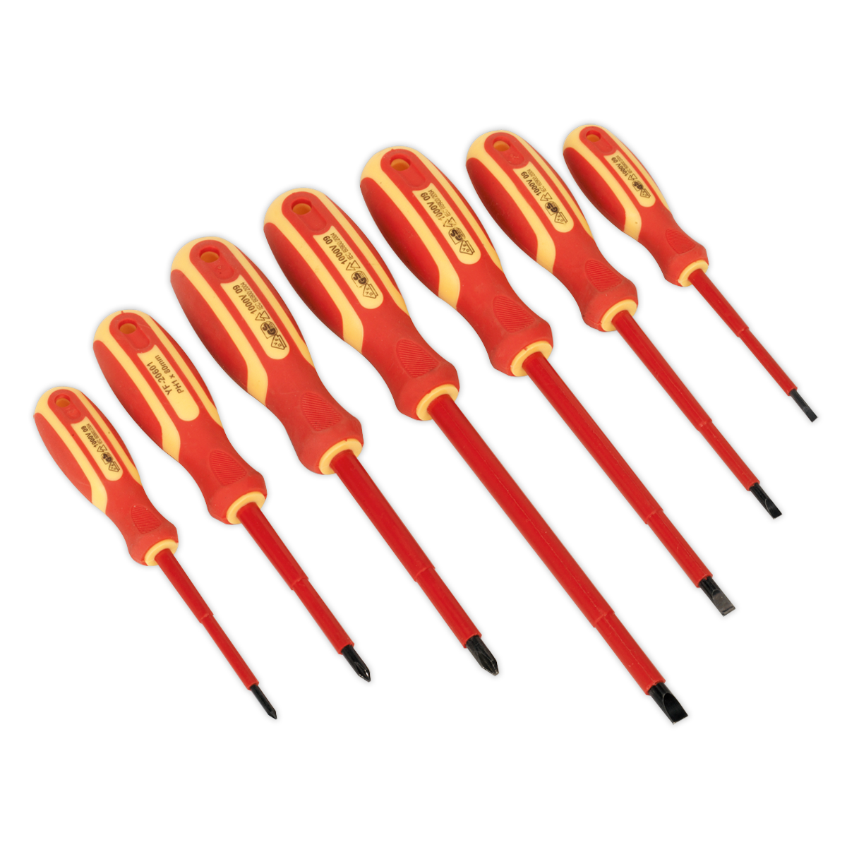 Sealey 7 Piece VDE Electricians Screwdriver Set Impact Resistant Handles S0756