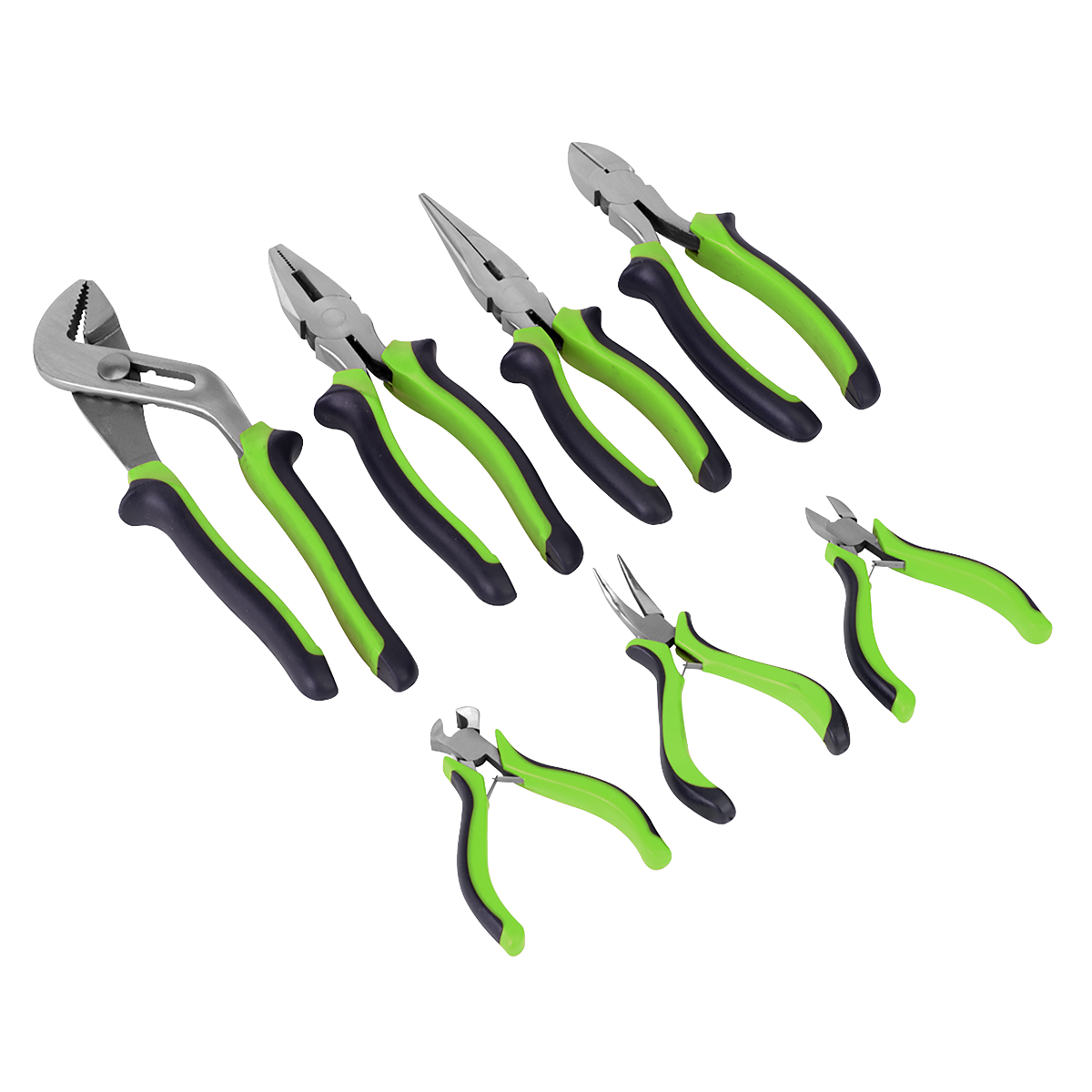 Sealey Comfort Grip Pliers Set With Oversized Grips For Extra Comfort 7pc S0757