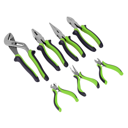 Sealey Comfort Grip Pliers Set With Oversized Grips For Extra Comfort 7pc S0757