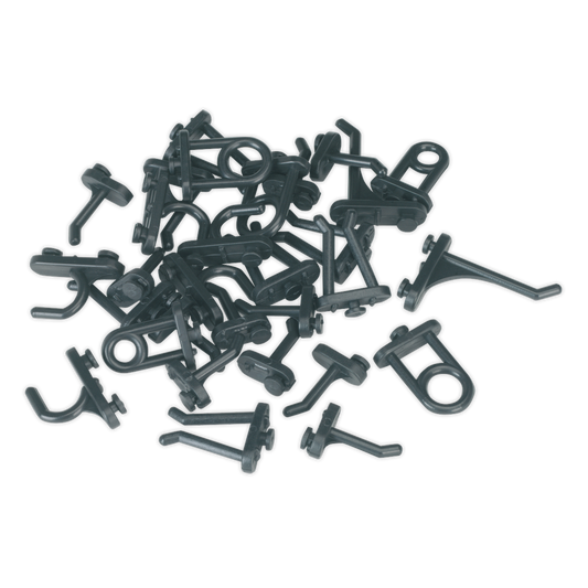Sealey Hook Assortment For Composite Pegboard Suitable For S0765 30pc S0766