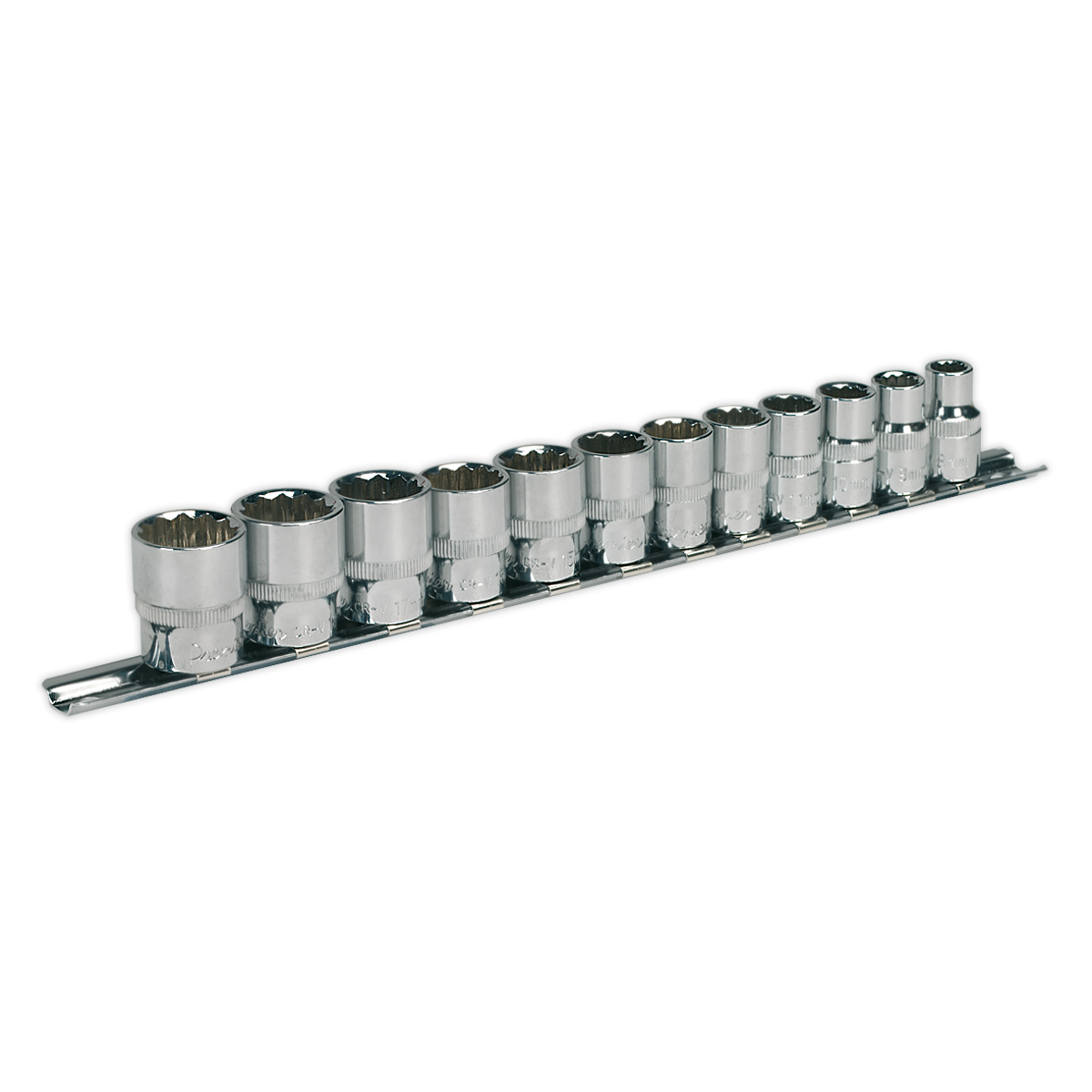Sealey Socket Set 12 Pieces 3/8" Square Drive 12-Point WallDrive Metric AK2682