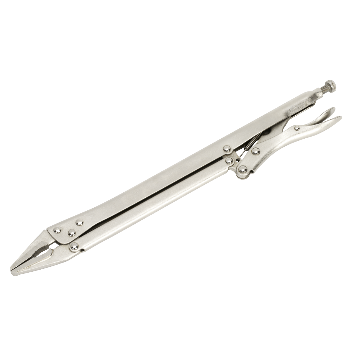 Sealey Locking Pliers Extra-Long With Adjustable Grip Jaws 375mm Silver S0841