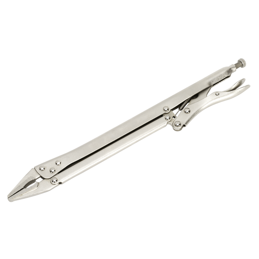 Sealey Locking Pliers Extra-Long With Adjustable Grip Jaws 375mm Silver S0841