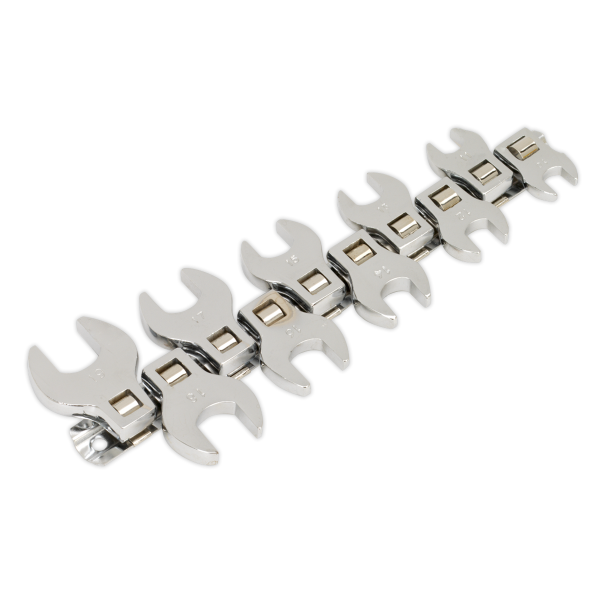 Sealey Crows Foot Open End Spanner Set 10pc 3/8" Square Drive Metric S0866