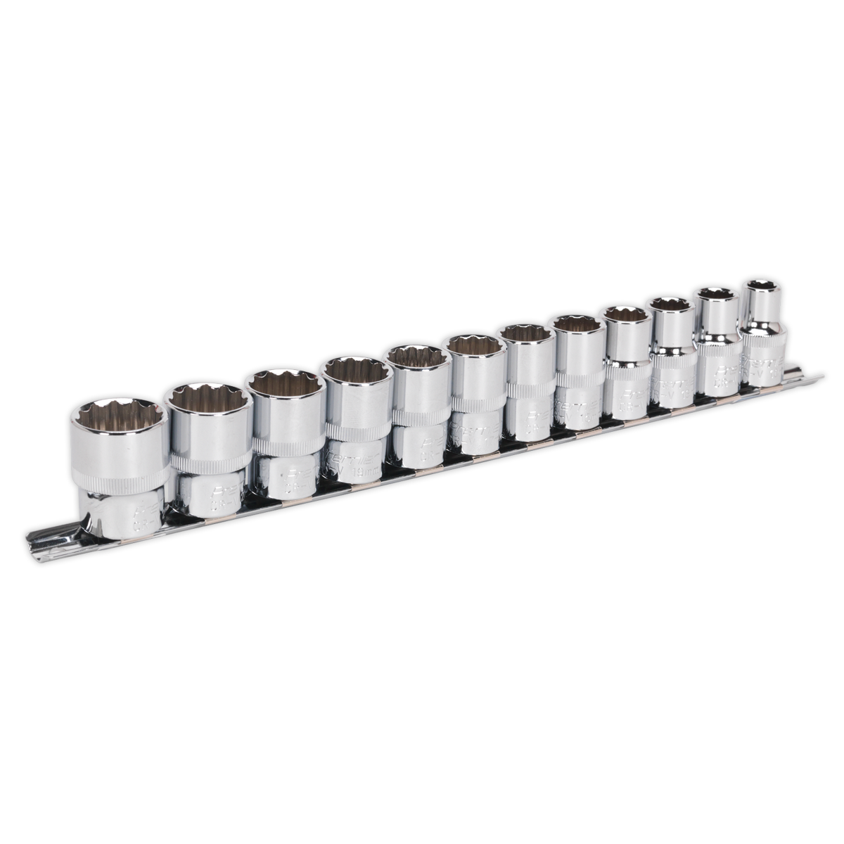 Sealey Socket Set 12 Pieces 1/2" Square Drive 12 Point WallDrive Metric AK2684