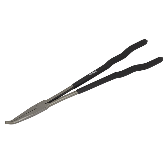 Sealey Needle Nose Pliers Extra-Long 400mm 45° Fully Polished Finish S0926