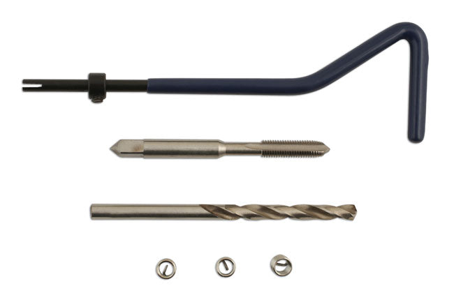 LASER 6007 Thread Repair Kit M5x0.8 HSS Tap Drill Inserts Steel Insertion Tool
