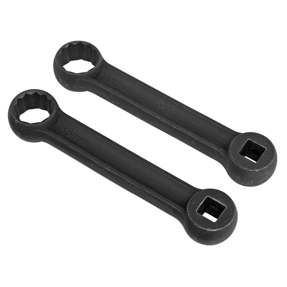 Sealey Engine Mount 12-Point Spanner 16 & 17mm 2 Pieces For Mercedes-Benz VS3005