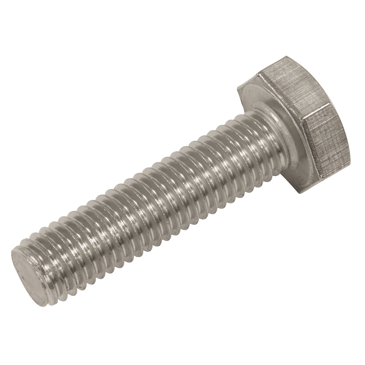 Sealey Stainless Steel Hex Head Set Screw DIN 933 M10 X 40 A2 25 Pieces S1040