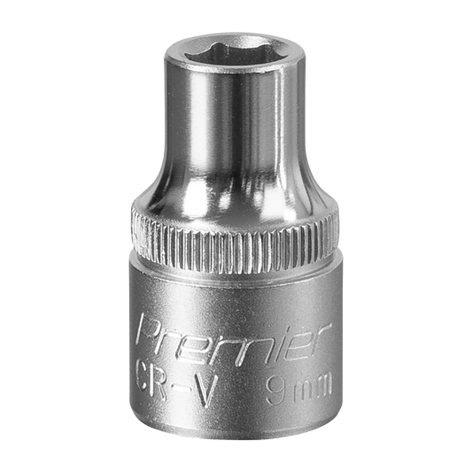 Sealey WallDrive Socket Tool 9mm 1/2" Square Drive Chrome Vanadium Steel S1209